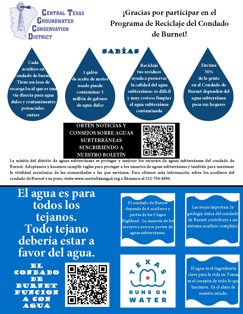 The Spanish version of the CTGCD flyer.